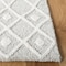 Safavieh Blossom Hand Tufted Rectangle Area RugSilver & Ivory 6 x 9 ft. BLM115G-6 - alternate 6